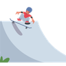 jumping on skateboard illustrations