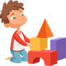 boy playing with blocks images