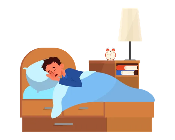 Little boy sleep  Illustration