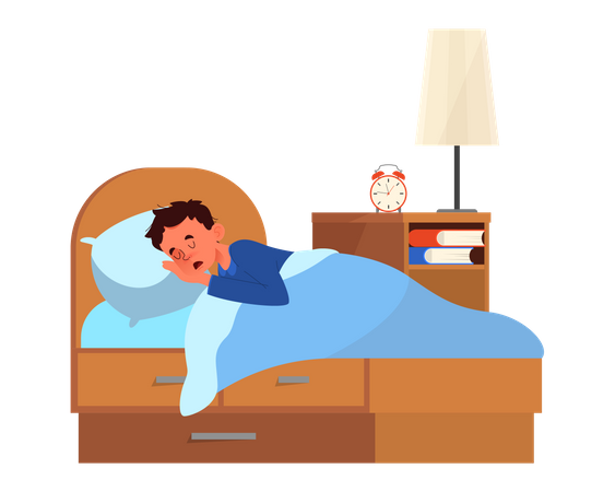 Little boy sleep  일러스트레이션