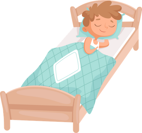 Little boy sleeping peacefully  Illustration