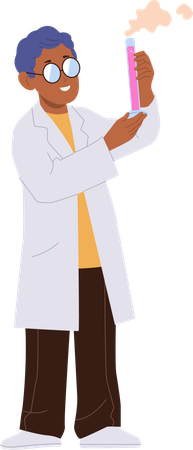 Little child scientist  Illustration