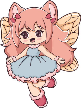 Little Fairy Character  Illustration