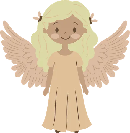 Little Girl Fairy Angel  Illustration