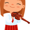 illustrations of kid playing violin