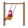 little hijab girl illustration