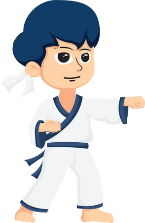 Little karate  Illustration