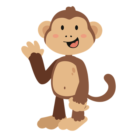 Little Monkey  Illustration