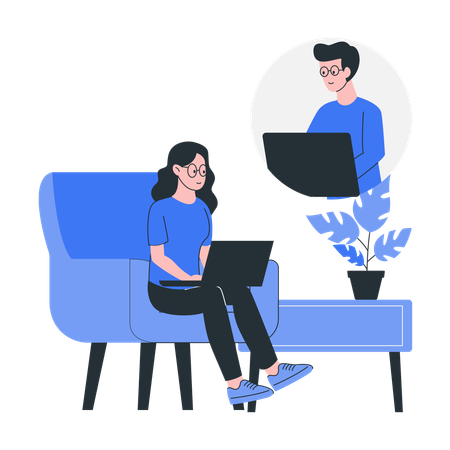 Live-Chat  Illustration