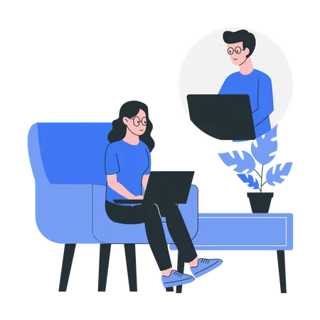 Live-Chat  Illustration