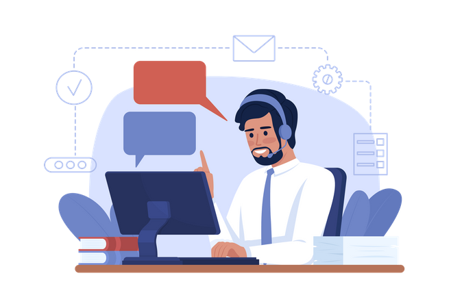Live chat  Illustration