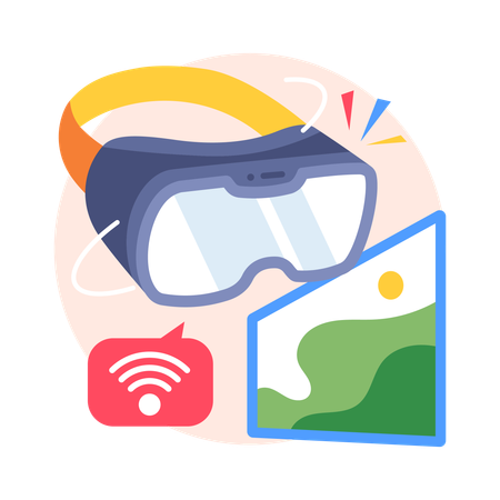 Live Chat Support  Illustration
