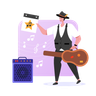 illustrations of live concert