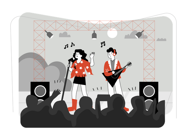 Live-Konzert  Illustration