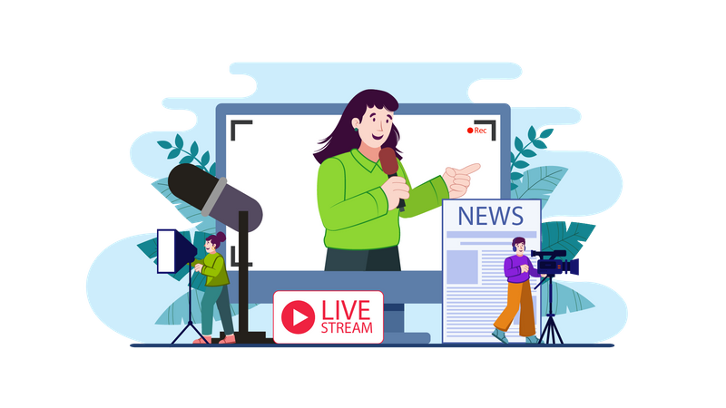 Live news  Illustration