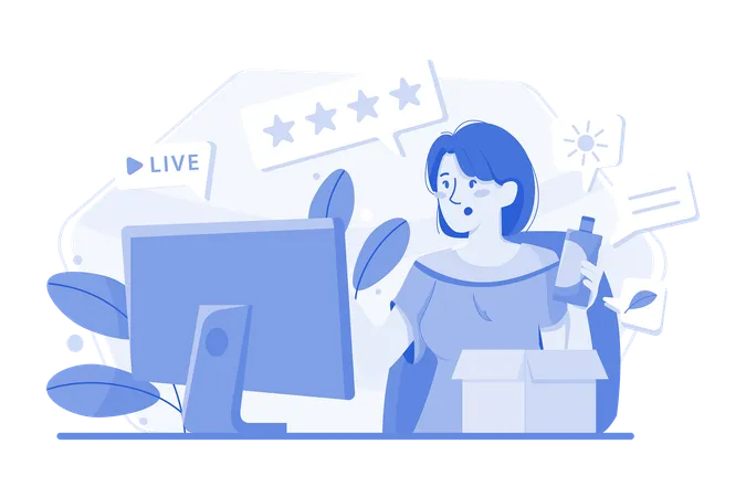 Live Product Review  Illustration