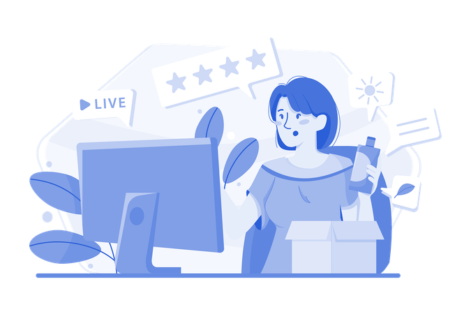 Live Product Review  Illustration