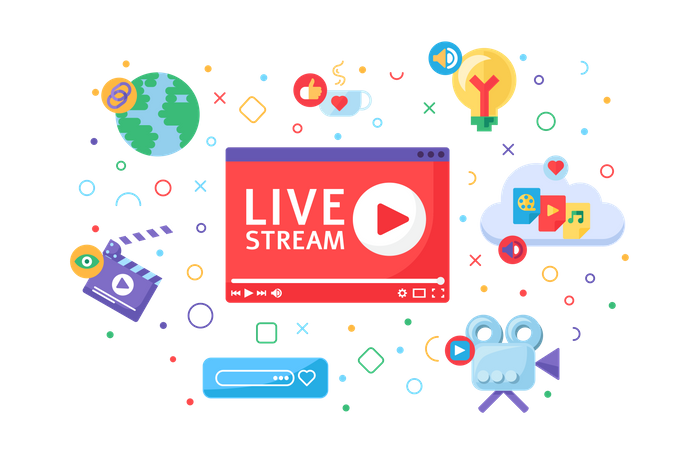 Live stream  Illustration