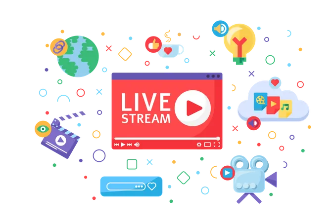 Live stream  Illustration