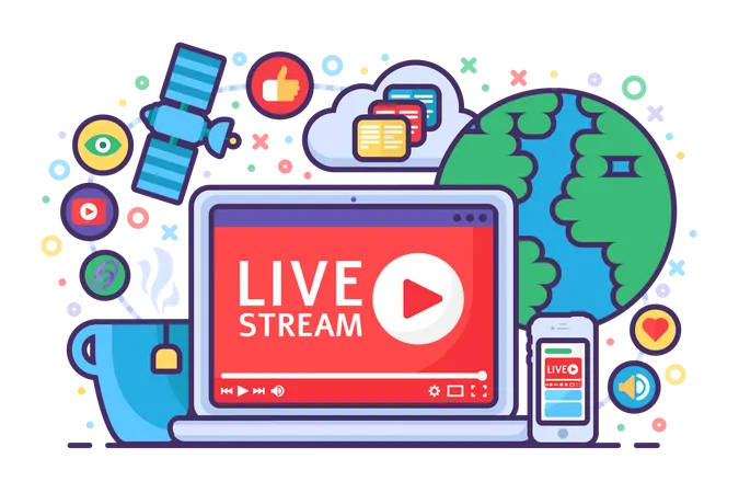 Live stream  Illustration