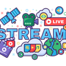 live streaming illustrations