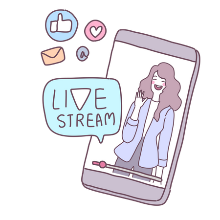 Live Streaming Illustration