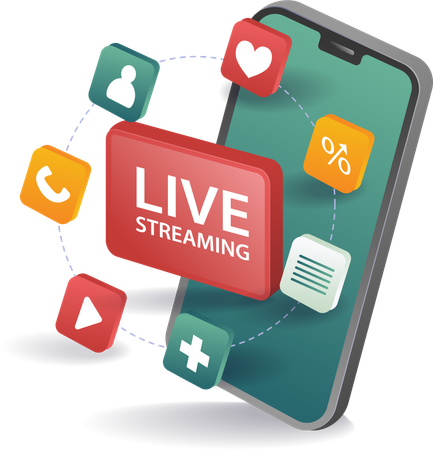 Live streaming boosts business  Illustration