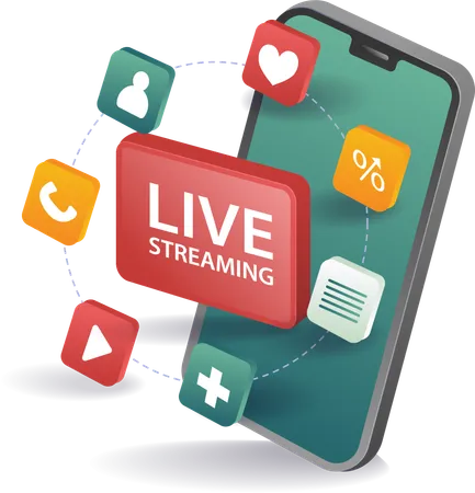 Live streaming boosts business  Illustration