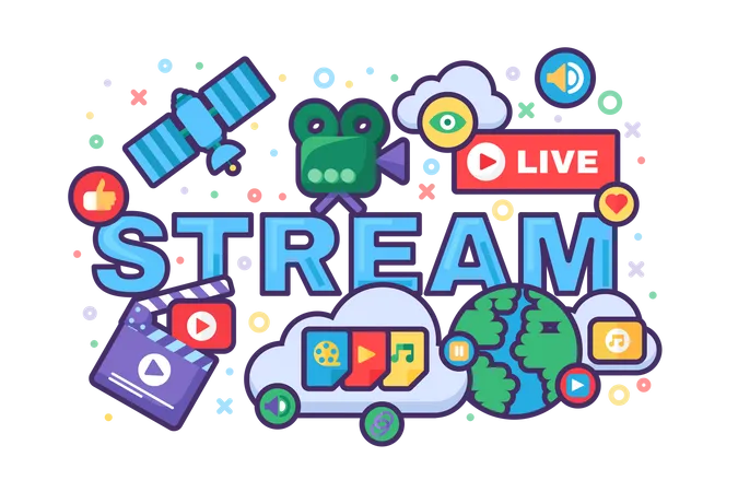 Live streaming  Illustration