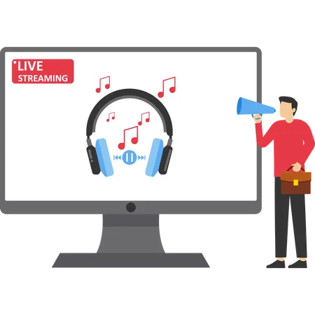 Live streaming  Illustration