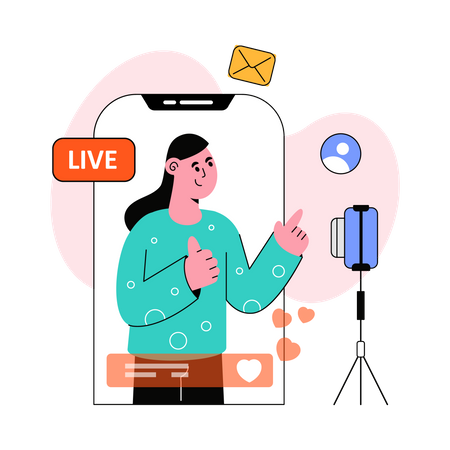 Live Streaming Illustration