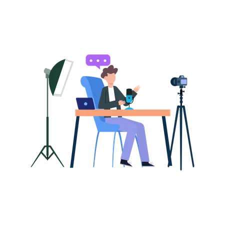 Live streaming video  Illustration