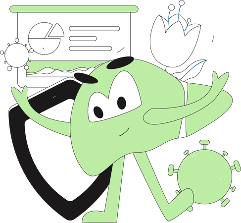 Liver Disease And Analysis  Illustration