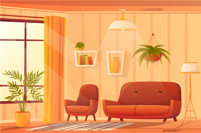 Living area Illustration