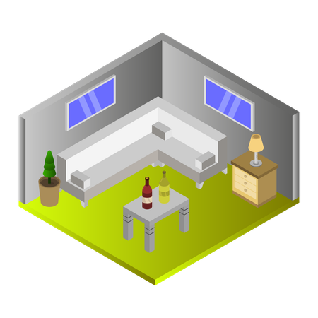Living area  Illustration