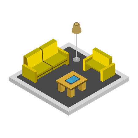 Living area  Illustration