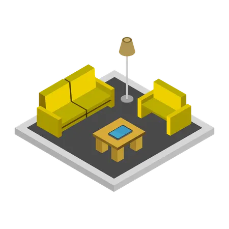 Living area  Illustration