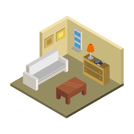 Living area  Illustration