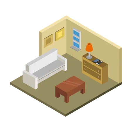Living area  Illustration