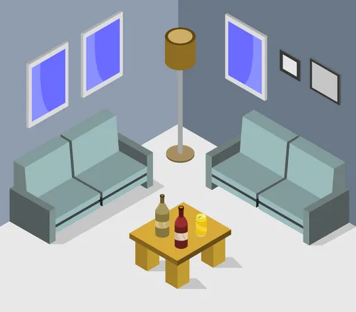 Living room  Illustration
