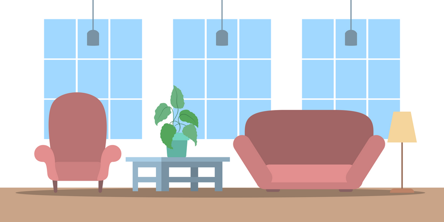 Living Room  Illustration