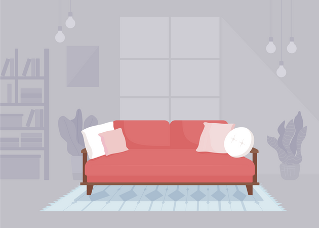 Living room decor  Illustration