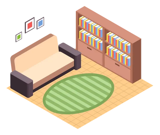 Living room design  Illustration