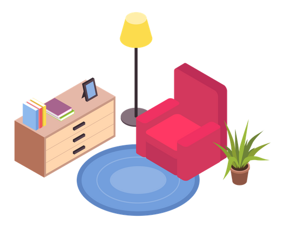 Living room design  Illustration