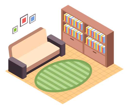 Living room design  Illustration