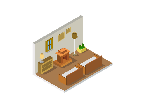 Living Room Furniture  Illustration