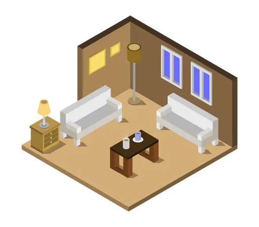 Living room  Illustration