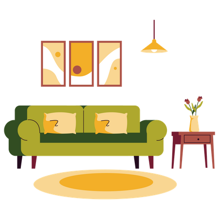 Living Room  Illustration