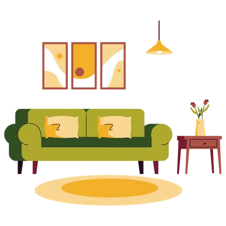 Living Room  Illustration