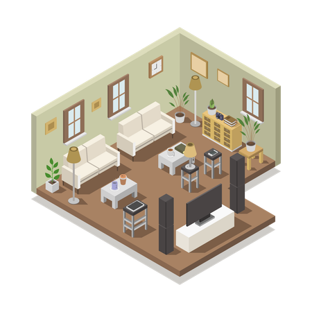 Living Room  Illustration